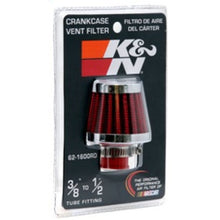 Load image into Gallery viewer, K&amp;N Engineering Air Filters - Universal Fit K&amp;N 2in Base OD x .375in Flange ID x 1.75in H Rubber Base Crankcase Vent Filter
