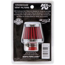 Load image into Gallery viewer, K&amp;N Engineering Air Filters - Universal Fit K&amp;N 2in Base OD x .375in Flange ID x 1.75in H Rubber Base Crankcase Vent Filter
