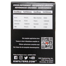 Load image into Gallery viewer, K&amp;N Engineering Oil Filters K&amp;N Saturn/Chevrolet/Saab/Pontiac/Vauxhall Cartridge Oil Filter
