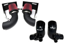 Load image into Gallery viewer, BMS Kia Stinger / Genesis G70 3.3L V6 Performance Dual Intake Intakes Burger Motorsports, Inc. Red Filters with Matte Black Pipes Yes add silicone turbo inlets [Save $80.00]
