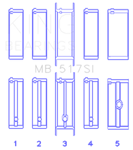 Load image into Gallery viewer, King Engine Bearings KINGMB517SI040 King Engine Bearings Chrysler 360 Crankshaft Main Bearings
