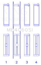 Load image into Gallery viewer, King Engine Bearings KINGMB4060SI0.5 King Engine Bearings Chrysler CAravan 201Ci V6 Ohv (Size +0.50mm) Main Bearing Set
