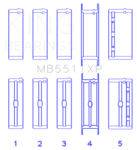 Load image into Gallery viewer, King Engine Bearings KINGMB5511XPSTDX King Engine Bearings General Motors 326/350/389/400 (Size STDX) Main Bearing Set
