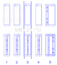 Load image into Gallery viewer, King Engine Bearings KINGMB5257SI0.25 King Engine Bearings General Motors 379/V8 Ohv (Size +0.25mm) Main Bearing Set
