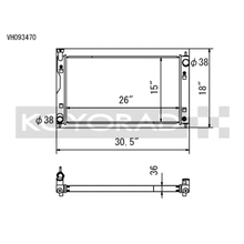 Load image into Gallery viewer, Koyo Radiators Koyo 17-22 Subaru Impreza 2.0L Non-Turbo / 18-22 Crosstrek 2.0/2.5L Non-Turbo Aluminum Radiator
