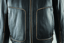 Load image into Gallery viewer, Kuryakyn KUR094382 Kuryakyn Leather By River Road Hoodlum Vintage Leather Jacket Black - Small
