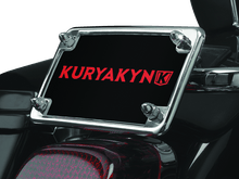 Load image into Gallery viewer, Kuryakyn KUR9166 Kuryakyn License Frame &amp; Backing Plate Set 4in X 7in Chrome
