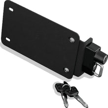 Load image into Gallery viewer, Kuryakyn KUR4248 Kuryakyn License Plate Helmet Lock With Mount Black
