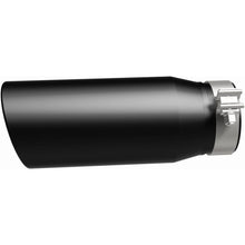 Load image into Gallery viewer, Magnaflow Catalytic Converter Universal MagnaFlow Tip Stainless Black Coated Single Double Round Single Outlet 5in Dia 4in Inlet 13in L
