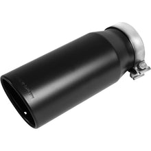 Load image into Gallery viewer, Magnaflow Catalytic Converter Universal MagnaFlow Tip Stainless Black Coated Single Double Round Single Outlet 5in Dia 4in Inlet 13in L
