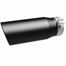 Load image into Gallery viewer, Magnaflow Catalytic Converter Universal MagnaFlow Tip Stainless Black Coated Single Double Round Single Outlet 5in Dia 4in Inlet 13in L
