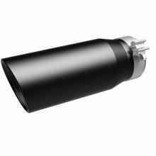 Load image into Gallery viewer, Magnaflow Catalytic Converter Universal MagnaFlow Tip Stainless Black Coated Single Double Round Single Outlet 5in Dia 4in Inlet 13in L
