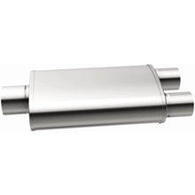 Load image into Gallery viewer, MagnaFlow Exhaust Products Exhaust Muffler MagnaFlow Exhaust Products Magnaflow Straight-Through Performance Muffler; 3in. Center/Dual; 5x18x8 Body 12298
