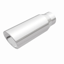 Load image into Gallery viewer, MagnaFlow Exhaust Products Exhaust Tail Pipe Tip MagnaFlow Exhaust Products Magnaflow Single Exhaust Tip - 3in. Inlet/4in. Outlet 35116
