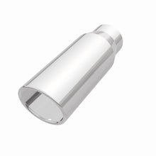 Load image into Gallery viewer, MagnaFlow Exhaust Products Exhaust Tail Pipe Tip MagnaFlow Exhaust Products Magnaflow Single Exhaust Tip - 3in. Inlet/4in. Outlet 35116
