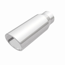 Load image into Gallery viewer, MagnaFlow Exhaust Products Exhaust Tail Pipe Tip MagnaFlow Exhaust Products Magnaflow Single Exhaust Tip - 3in. Inlet/4in. Outlet 35116
