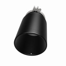 Load image into Gallery viewer, Magnaflow Tips MagnaFlow Tip Stainless Black Coated Single Wall Round Single Outlet 6in Dia 5in Inlet 13in L
