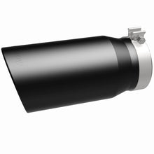 Load image into Gallery viewer, Magnaflow Tips MagnaFlow Tip Stainless Black Coated Single Wall Round Single Outlet 6in Dia 5in Inlet 13in L
