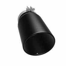 Load image into Gallery viewer, Magnaflow Tips MagnaFlow Tip Stainless Black Coated Single Wall Round Single Outlet 6in Dia 5in Inlet 13in L

