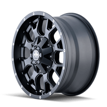 Load image into Gallery viewer, Mayhem Wheels - Cast Mayhem 8015 Warrior 18x9 / 5x114.3 BP / -12mm Offset / 87mm Hub Matte Black Wheel
