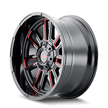 Load image into Gallery viewer, Mayhem Wheels - Cast Mayhem 8115 Apollo 20x9 / 8x170 BP / 18mm Offset / 125.2mm Hub Black w/ Prism Red Wheel
