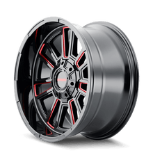 Load image into Gallery viewer, Mayhem Wheels - Cast Mayhem 8115 Apollo 20x9 / 8x170 BP / 18mm Offset / 125.2mm Hub Black w/ Prism Red Wheel
