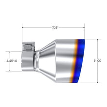 Load image into Gallery viewer, MBRP Tips MBRP T304 SS Burnt End Tip 2.125inID, 5inOD Out, 7.25in Length, Pair 17-25 BRZ / GR86
