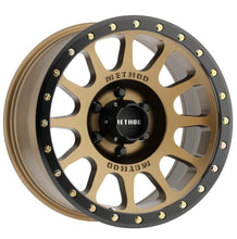Load image into Gallery viewer, Method Wheels Wheels - Cast Method MR305 NV 17x8.5 0mm Offset 6x5.5 108mm CB Method Bronze/Black Street Loc Wheel
