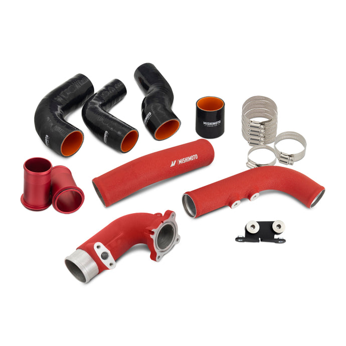 Mishimoto MISMMICP-GRC-23RD Mishimoto 2023+ Toyota GR Corolla Intercooler Pipe Kit - Wrinkle Red