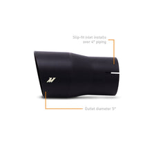 Load image into Gallery viewer, Mishimoto MISMMEXH-TIP-SWBK Mishimoto Clamo-On Single Wall Exhaust Tip 5in Outlet - Black
