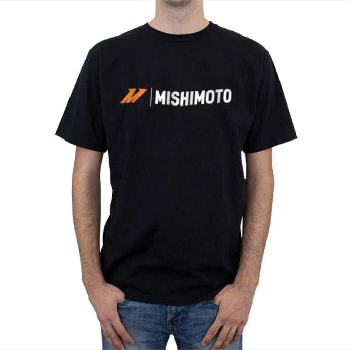 Mishimoto MISMMAPL-LOGO-TBKLG Mishimoto Large Black Signature Logo T-Shirt