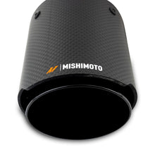 Load image into Gallery viewer, Mishimoto Muffler Mishimoto 2x Carbon Fiber Muffler Tip 2.5in Inlet 3.5in Outlet Black
