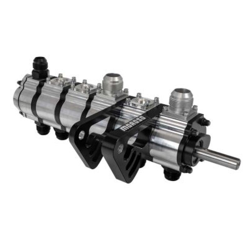 Moroso MOR22436 Moroso Big Block Chevy Dual Mount Tri-Lobe 6 Stage 1.200in PS Dry Sump Oil Pump - Drivers Left Side
