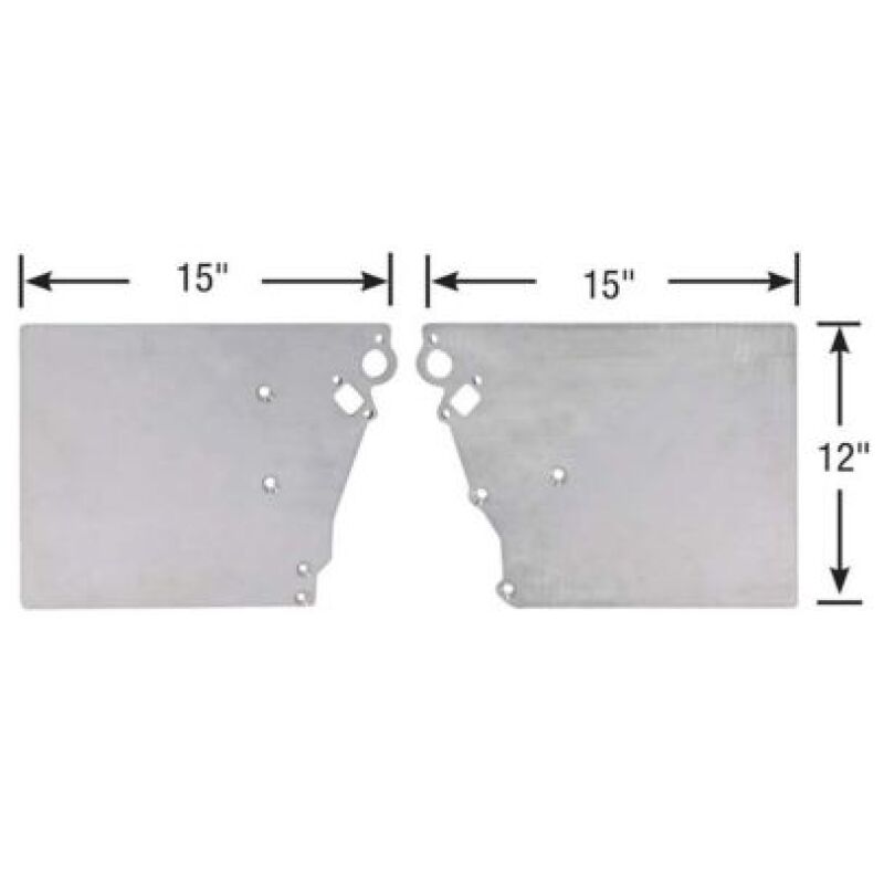 Moroso MORC3995 Moroso Chevrolet & Pontiac LS Series 2-Piece Front Motor Plates