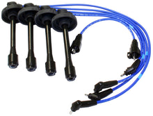 Load image into Gallery viewer, NGK spark plug wire set Toyota MR2 with blue ignition wires and black connectors
