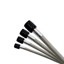 Load image into Gallery viewer, Nitrous Express NEX12836 Nitrous Express 8AN 36in Stainless Steel Braided Hose (Black Ends)
