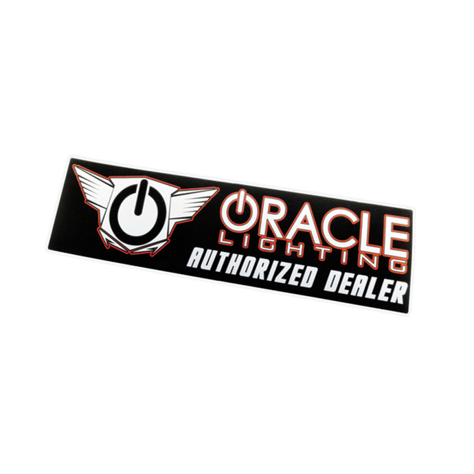 ORACLE Lighting ORL8034-504 Oracle Authorized Dealer Bumper Sticker - Black/Orange