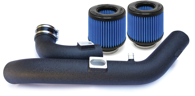 BMS M2C/M3/M4 S55 BMW Performance Intake Intakes Burger Motorsports, Inc. Matte Black Pipes + Blue Filters
