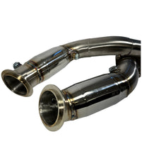 Load image into Gallery viewer, PrivateLabelMfg PLM-M3-DP-F80-CAT PLM Power Driven BMW M3 M4 3-inch Catted Downpipes F80 F82
