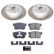 PowerStop PSBSC5859 Power Stop 12-15 Honda Crosstour Rear Semi-Coated Rotor Kit