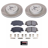 PowerStop PSBSC6499 Power Stop 12-17 Kia Rio Front Semi-Coated Rotor Kit