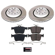 PowerStop PSBSC7084 Power Stop 15-19 Volkswagen Golf R Rear Semi-Coated Rotor Kit