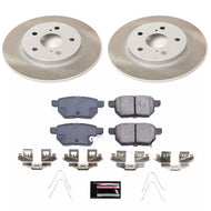 PowerStop PSBSC7753 Power Stop 17-18 Toyota Corolla iM Rear Semi-Coated Rotor Kit