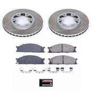 PowerStop PSBSC4837 Power Stop 87-95 Nissan Pathfinder Front Semi-Coated Rotor Kit