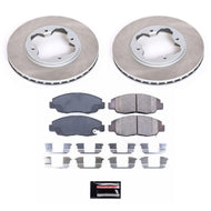 PowerStop Brake Kits - Performance Blank Power Stop 90-97 Honda Accord Front Semi-Coated Rotor Kit