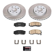 PowerStop PSBSC1090 Power Stop 93-95 Eagle Summit Front Semi-Coated Rotor Kit