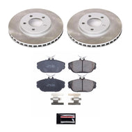 PowerStop PSBSC1327 Power Stop 94-00 Mercury Sable Front Semi-Coated Rotor Kit