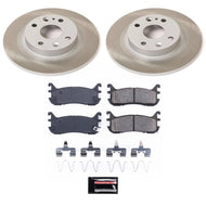 PowerStop PSBSC772 Power Stop 97-99 Mercury Tracer Rear Semi-Coated Rotor Kit