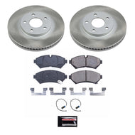 PowerStop PSBSC1549 Power Stop 98-02 Cadillac Seville Front Semi-Coated Rotor Kit
