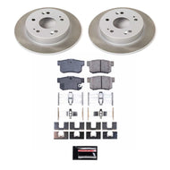 PowerStop Brake Kits - Performance Blank Power Stop 97-01 Honda Prelude Rear Semi-Coated Rotor Kit